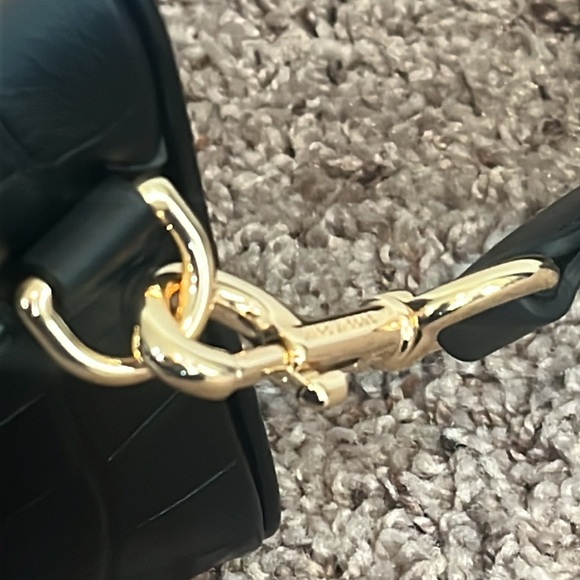 Marc Jacobs Flash Croc Print Crossbody - Black with Gold Hardware - Picture 7 of 16